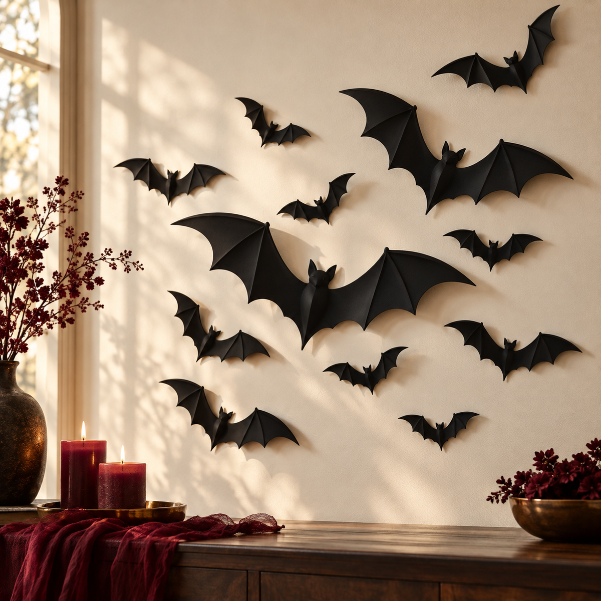 Midnight Bat Wall Decor — AI-generated illustrative concept