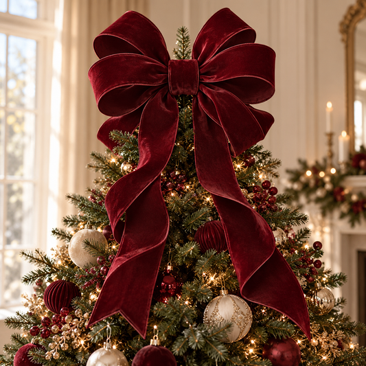 Ribbon Tree Topper — AI-generated illustrative concept