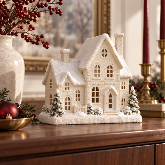 Winter Village Display — AI-generated illustrative concept